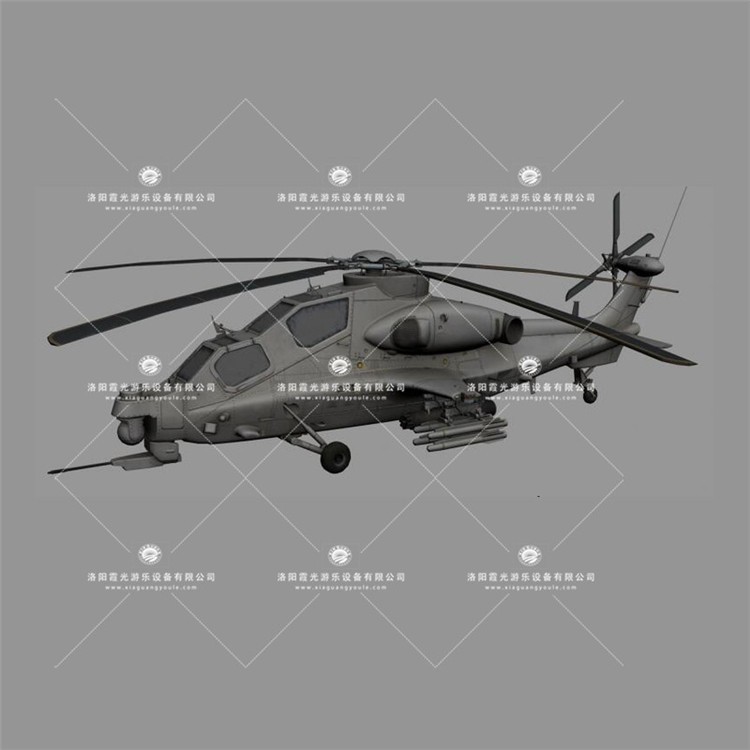 容县武装直升机3D模型